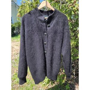 VTG 80s 90s Venesha 80% Angora Jacket Coat Sz. L